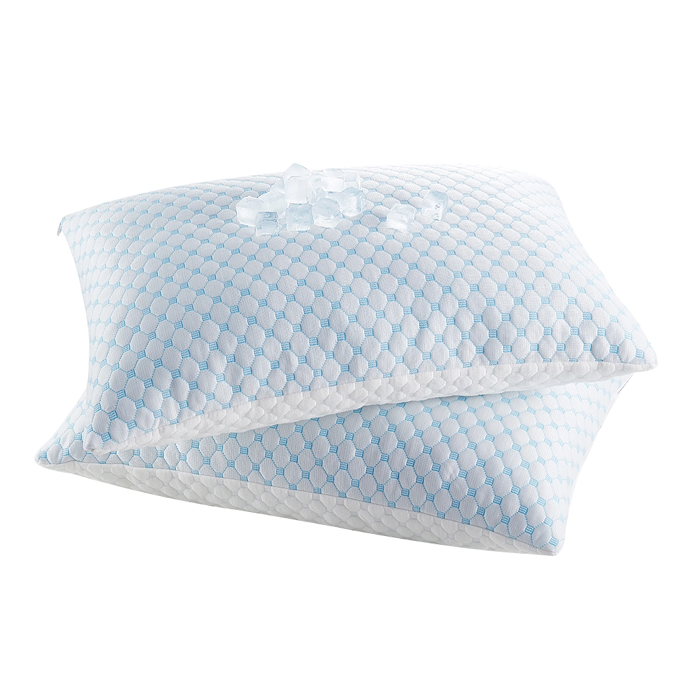 Cooling Memory Foam Bed Pillows Standard Size with Washable Removable Cover