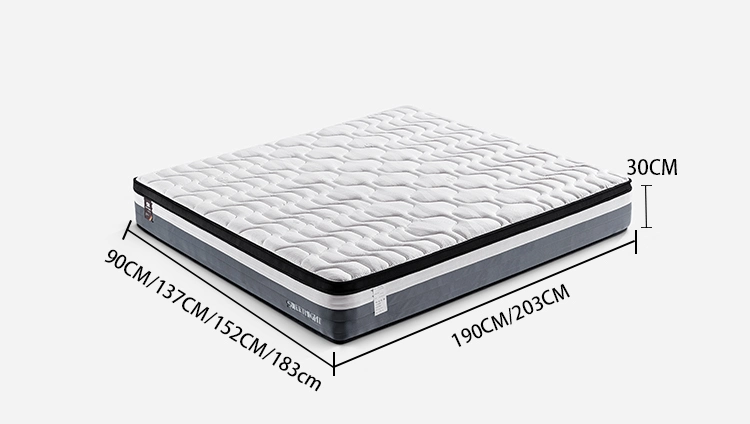 Full Size Furniture Hotel Bed Queen King Size Compressed Memory Foam Soft Spring Orthopedic Mattress