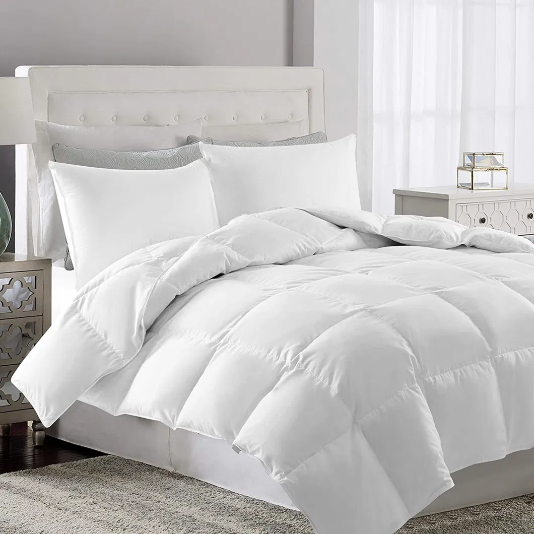 Goose Duck Quilt Cotton Down Feather White King Queen White Hotel