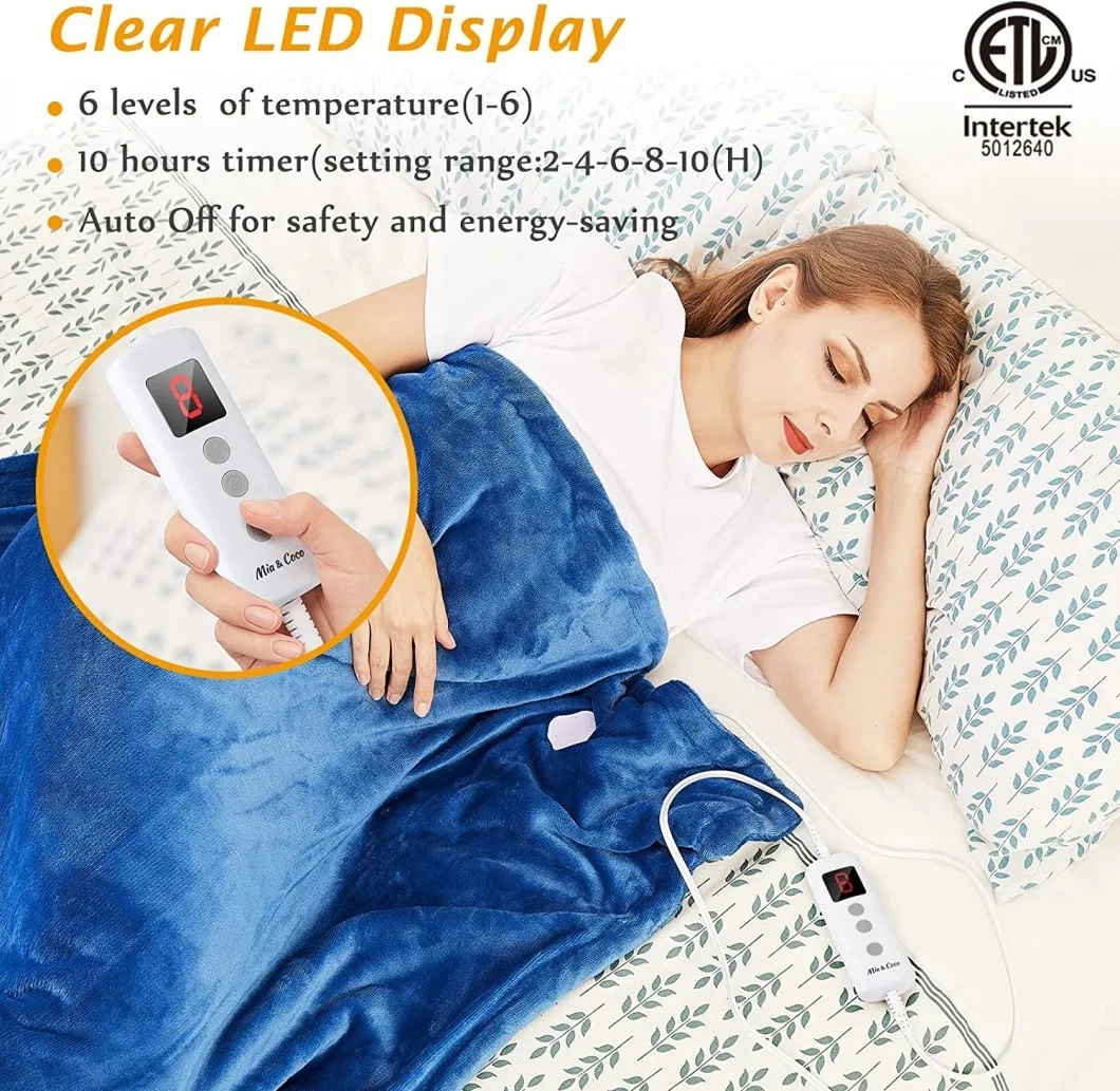 Anti-Pilling Electric Quilt Quick Heating for Home Office Use