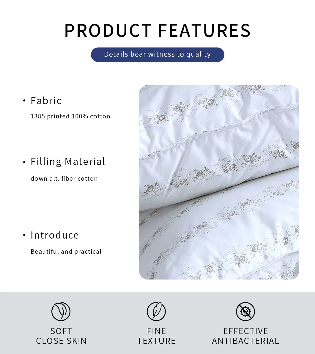 Factory Wholesales Low Price Printed Fiber Pillow for Good Sleep