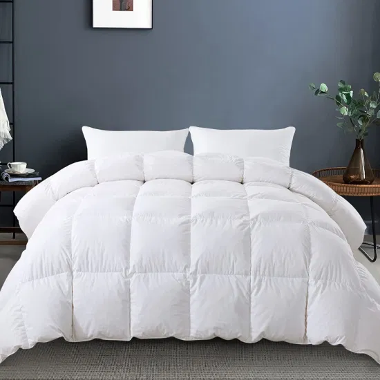 Goose Duck Quilt Cotton Down Feather White King Queen White Hotel