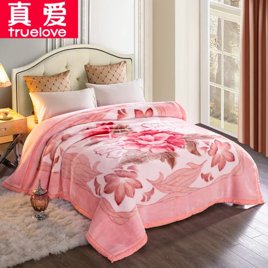 China Mink Blanket Factory Embossed Fleece Bed Polyester Soft Winter Korean Blanket Raschel Fleece Flannel Cloudy Throw Sherpa Muslim Throw Blanket Bedding Set